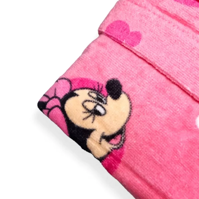 Accappatoio Per Bambina con Cappuccio in Spugna Minnie Mouse - immagine 2