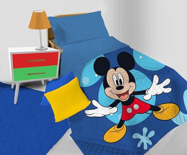 Trapuntino Singolo Piazzato Mickey Mouse Hermet