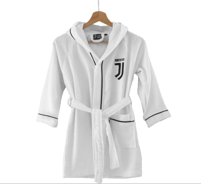 Accappatoio Bambino con Cappuccio Juventus