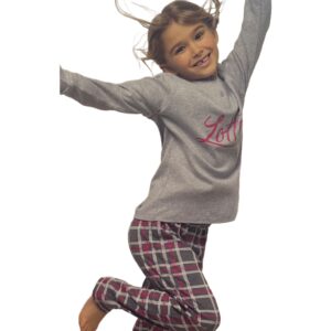 PIGIAMA GIRL INTERLOCK LUNGO LP7080 ASSORTITO LOTTO