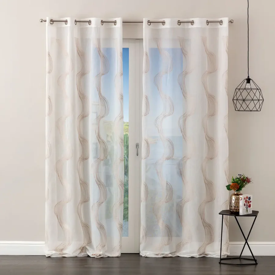 TENDA CONFEZIONATA SQUARE RICAMATO 140X280 C/BORCHIE