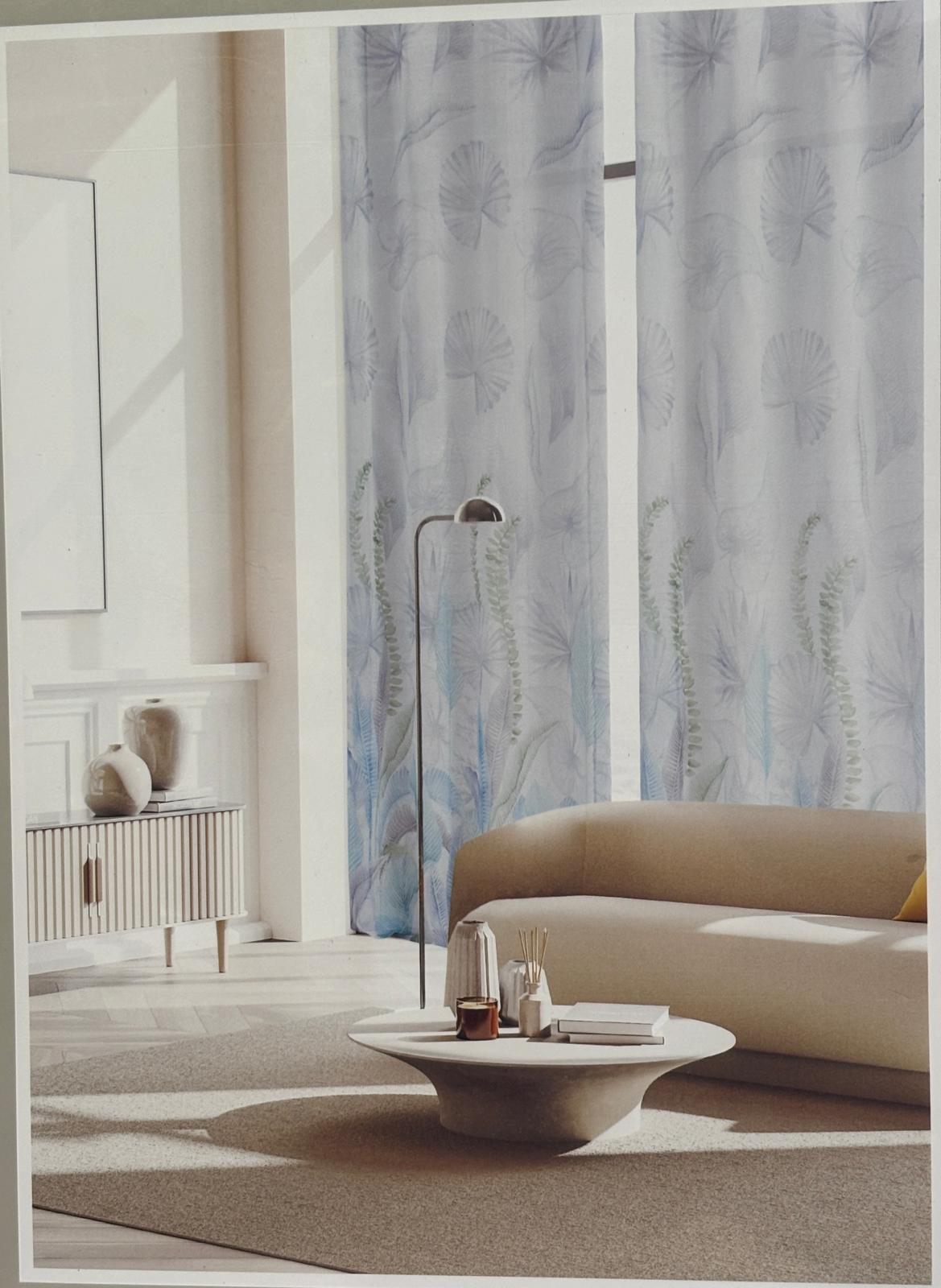 TENDA CONFEZIONATA NIDA PANNELLO TENDA STAMPATO 140X280cm C/BORCHIE